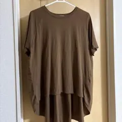 BEAMS HEART ブラウン フレアTシャツ