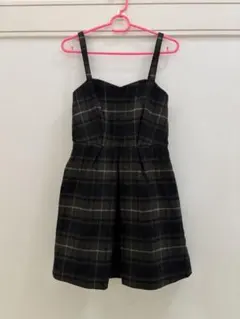 【ジルスチュアート】チェック柄キャミワンピース