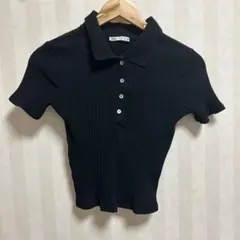 ZARAリブニットTシャツ