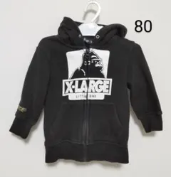 エクストララージ キッズ パーカー 80cm ゴリラ ロゴ