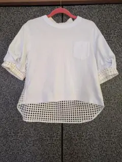 sacai シャツ ドッキングレース 半袖のサムネイル