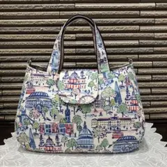 ハンドメイド＊蓋付きトートバック・キャスキッドソン