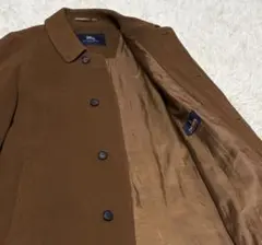 BURBERRY LONDON カシミヤ混 ステンカラーコート ダークブラウンのサムネイル