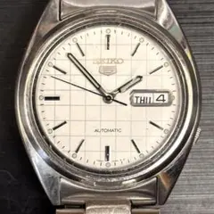 稼働品 ヴィンテージ SEIKO5 セイコー5 海外版 自動巻き 裏蓋スケルトン