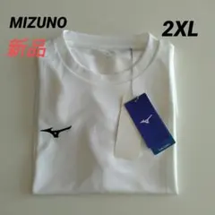 新品 MIZUNOミズノ ナビドライ 半袖機能Tシャツ ホワイトメンズ2XL