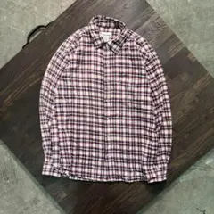 7BS3【converse】チェック柄　長袖シャツ　コットン　L 古着usedのサムネイル