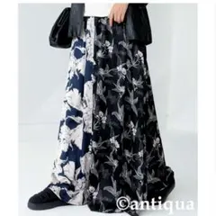 antiqua花柄切替スカートのサムネイル