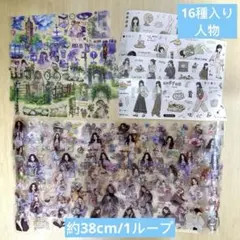 149.人物マステ1ループ切り売り120円 高級海外マスキングテープ 切り売り1256 - メルカリ テープ・マスキングテープ