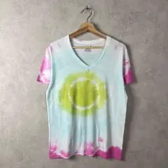 USA古着 タイダイ 半袖Tシャツ Vネック Sサイズ ヘインズ vintage