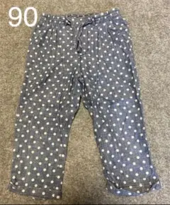 ベビーギャップ　柔らかデニムパンツ　90 水玉 長ズボン　綿　コットン