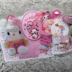 ピンクセット★カット済みロールシール おすそ分け13枚 色別シール帳作り