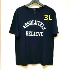 新品★カレッジ ロゴプリント 半袖Tシャツ 紺のサムネイル