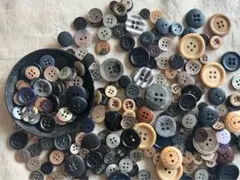ハンドメイド副資材　ダーク系ボタンまとめ売り②