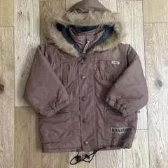 BRANSHESファー付きフードジャケット ブラウン