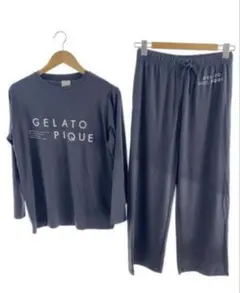 ズボンのみ新品　GELATO PIQUE ダークグレー ルームウェア3点セット