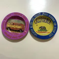 CALIFORNIA 70's レトロヴィンテージ カラフルポップアート 灰皿