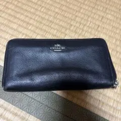 シ*ン様 COACH 黒 レザー 長財布