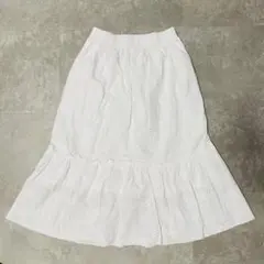 美品 MILKFED. ミルクフェド ティアード レース スカート 白 ホワイトのサムネイル