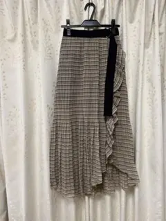SNIDEL プリーツラップスカショーパン チェックのサムネイル