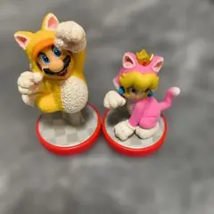 ニンテンドースイッチ　amiibo　ネコマリオ　ネコピーチ