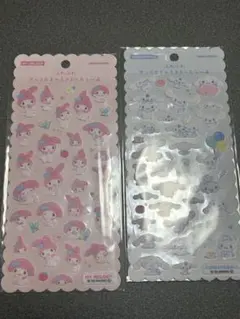 マイメロディ＆シナモロール シールセット