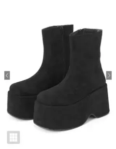 スウェード厚底ブーツ　zr1140