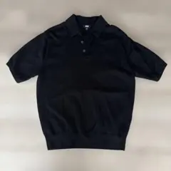 ユニクロ　黒 M 半袖ポロシャツ