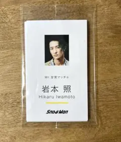 Snow Man Dangerholic特典 名刺風カード