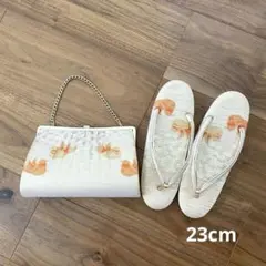 【成人式 結婚式】鳥模様 バッグと草履のセット