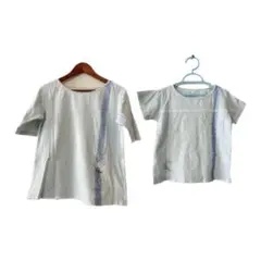 フェリシモ　半袖Tシャツ　2枚セット　親子お揃い　120,M