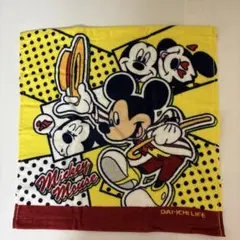 ミッキーマウス タオル イエロー