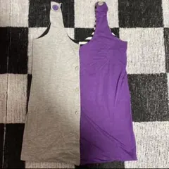 【一点物】リバーシブルデザインベスト タンクトップ