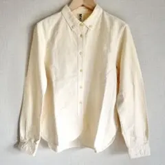 【MHL.】エムエイチエル コットンシャツ クリーム色　長袖　I