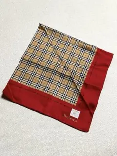 BURBERRY シルク100％ スカーフ ノバチェック バーバリー56cm - メルカリ