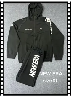 NEW ERA ジャージ上下セットアップ ブラック XLのサムネイル