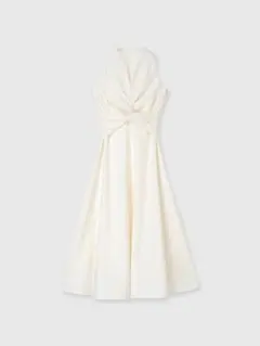 anuans / ツイストギャザーワンピース XS