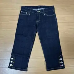 TOMMY HILFIGER トミーヒルフィガー クロップド デニム パンツ M