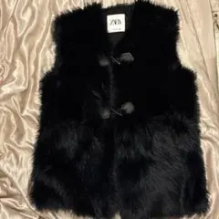 ZARA ファーベスト ブラック