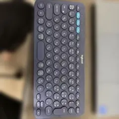 Logitech ワイヤレスキーボード ダークブルー