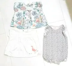 NEXT　Tシャツ　2枚セット　３m-6m　カバーオールプレゼント