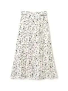 【新品タグ付】アートフラワープリントスカート