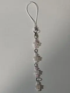 キラキラ星 オーロラ スマホストラップ ハンドメイド