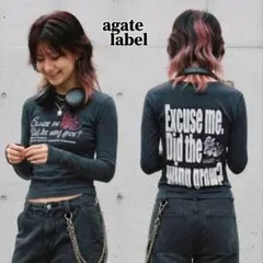 超希少✨ 美品 00s agate label ロンT グランジ　Y2Kのサムネイル