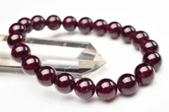 芳醇カラー◇高品質 ロードライトガーネット　8.5mm　天然石ブレスレット