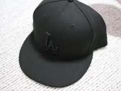 59FIFTY LAロゴ ブラックキャップ 7 5/8