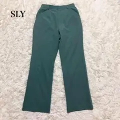 スライ スラックス オフィスカジュアル 美脚 無地 シンプル 上品 ナチュラル