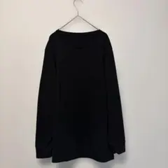 GU 黒 長袖 クルーネックT シャツ 伸縮性あり