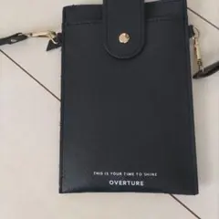 OVERTURE スマホショルダーバッグ ブラック