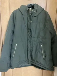 しまむら HINA オリーブグリーンダウンジャケット 3L