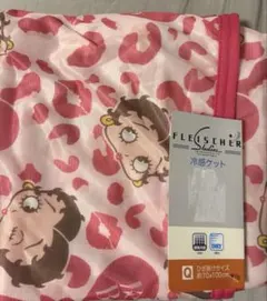 ベティちゃん　ヒョウ柄　冷感ケット　ピンク　レオパード柄　タオルケットのサムネイル